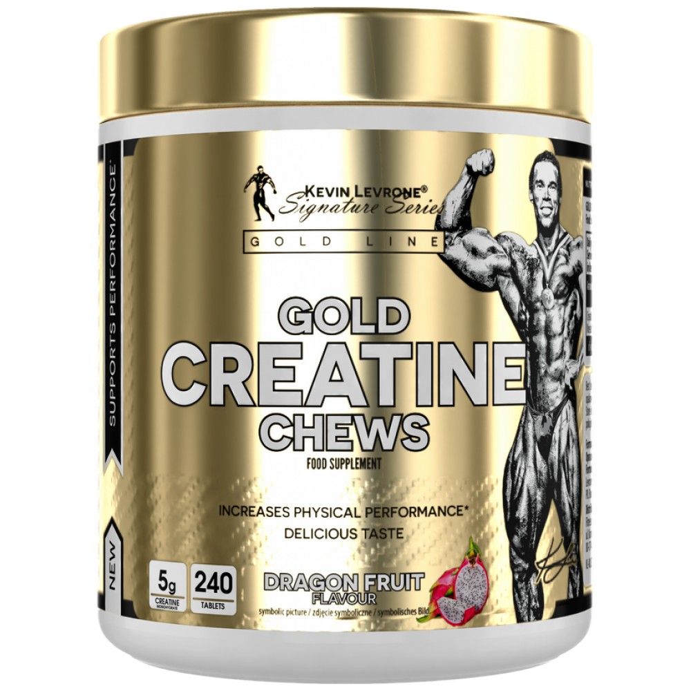 Gold Creatine Chews | Creatine monomydrater - 240 chewable Pëllen