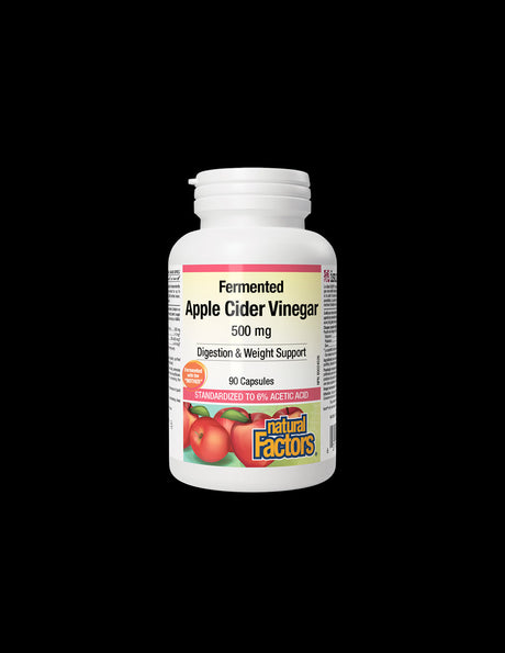 Apple Cider Vinegar/ Ябълков оцет 500 mg х 90 капсули Natural Factors - Feel You