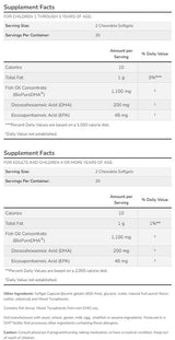 DHA 100 mg Kid's Chewable - 60 дъвчащи дражета