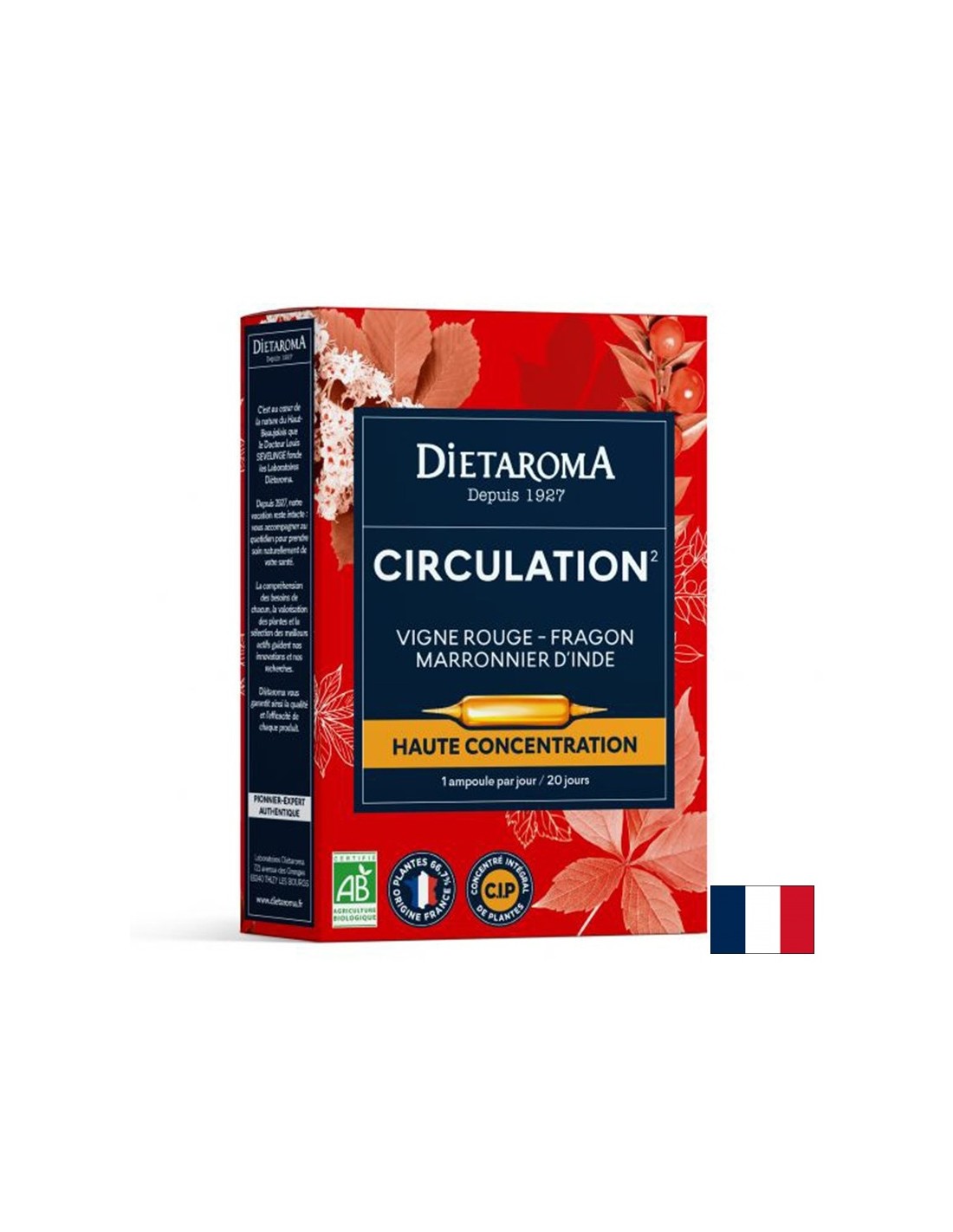 Pre dobrý obeh (červená vinič, koňský gaštan a hruška), 20 pitia zosilňovačov