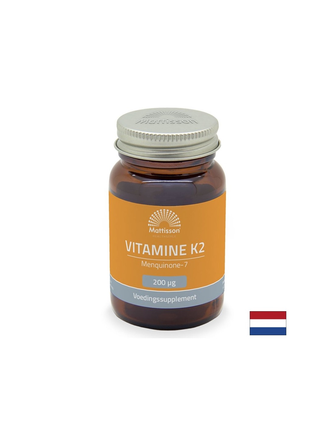 Bones sanos: vitamina K2 (MK -7), 200 µg x 60 tabletas