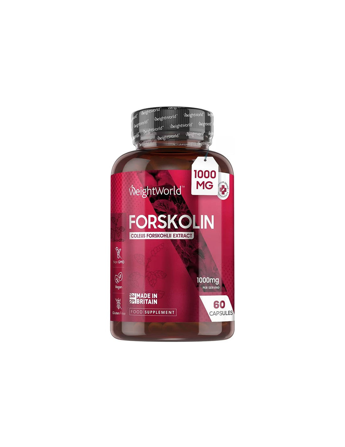 Здравословно отслабване - Форсколий 1 g, 60 капсули - Forskolin - Feel You