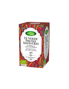 Green tea with raspberry aroma, BIO, 20 filter bags - Nutra Best Europe