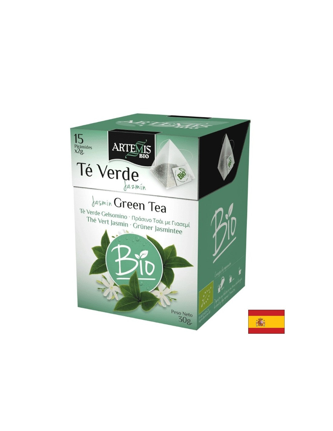 Green tea with jasmine Bio, 15 filter bags