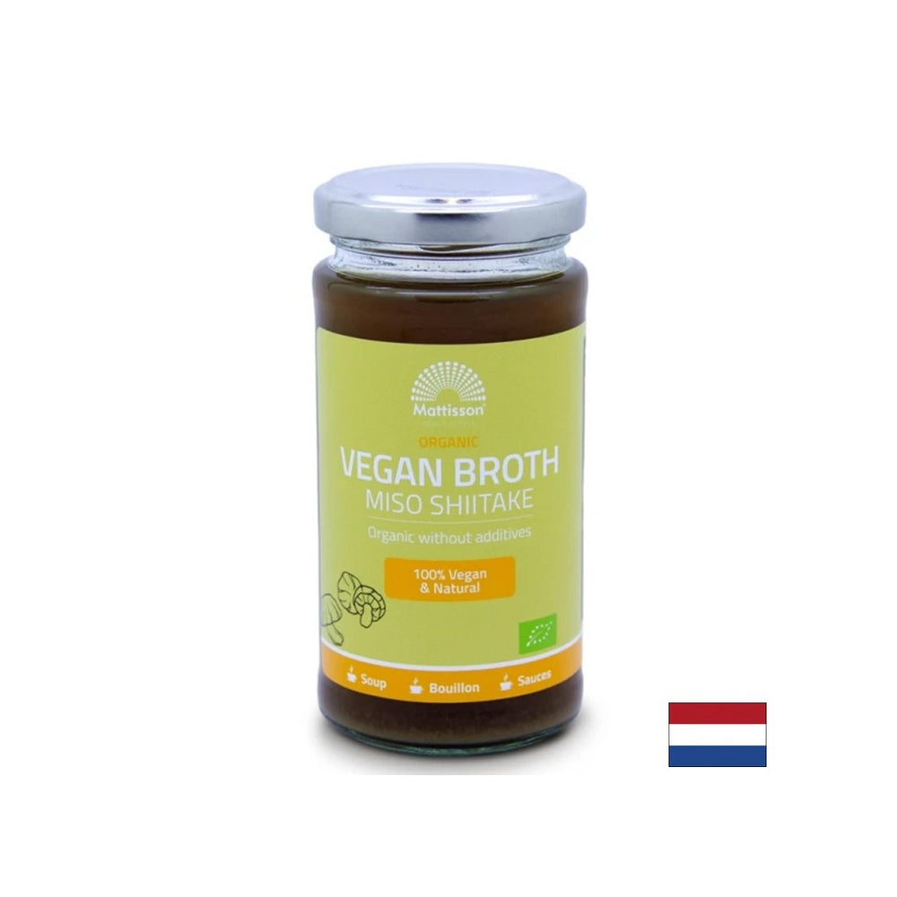 Probiotic vegetable broth with Miso and Shiitake mushrooms BIO - (+ herbs and spices), 240 ml