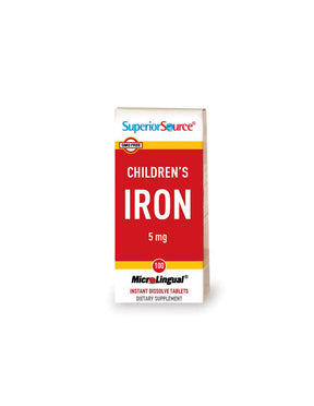 Iron for Children, 5 mg x 100 sublingual tablets Superior Source - Nutra Best Europe