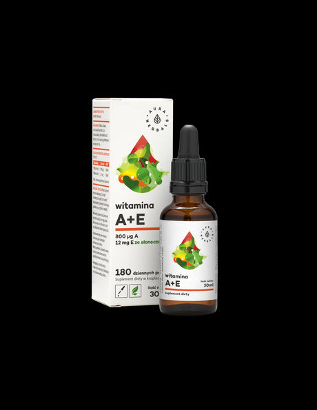 Зрение и имунитет - Витамин А (800 μg) + Е (12 mg), 30 ml капки Aura Herbals - Feel You